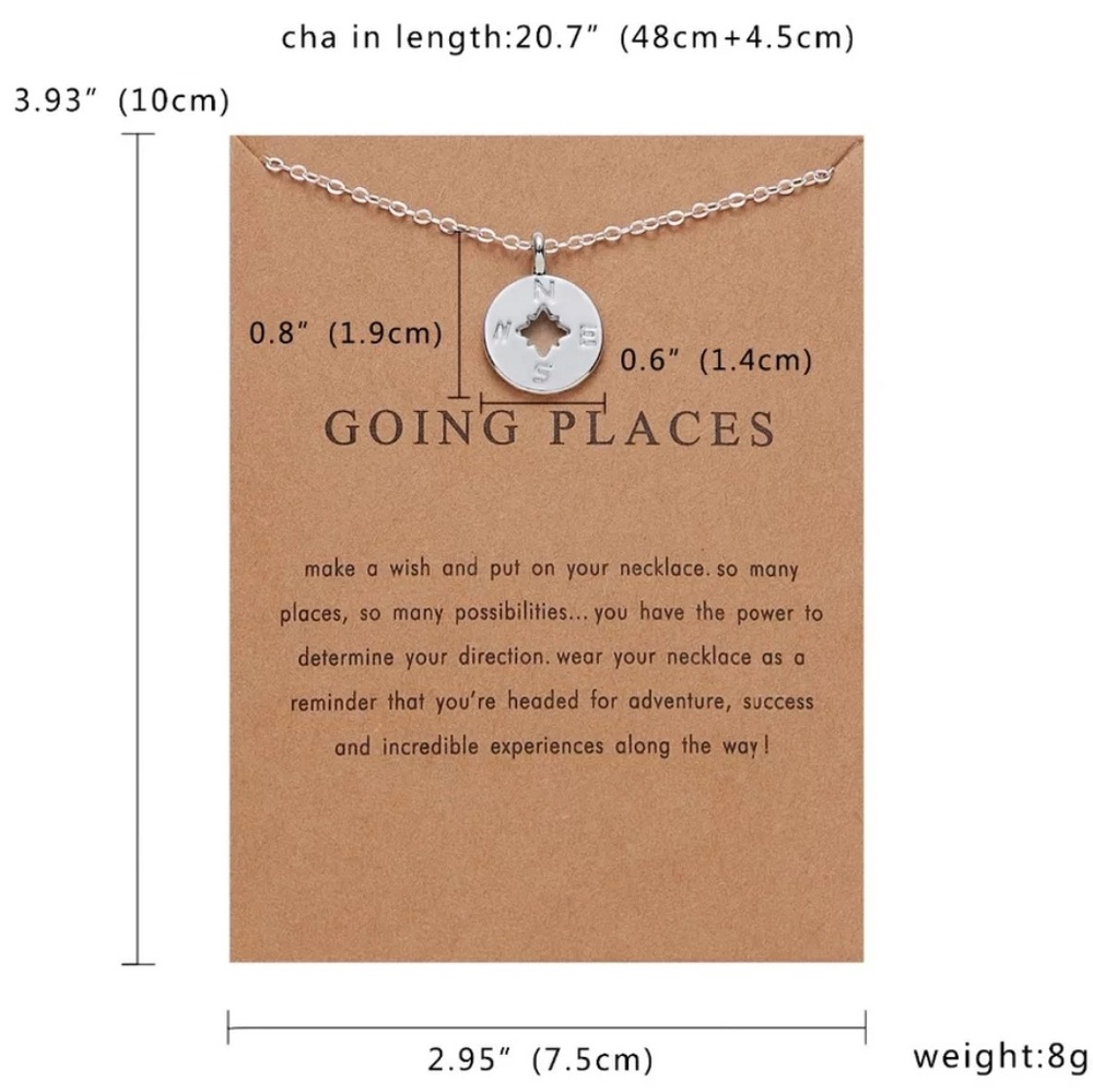 HP🎉ONE LEFT-Going Places - Compass Necklace - Picture 4 of 7
